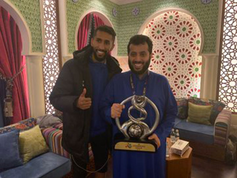 بعد تحقيقهم اللقب القاري  تركي آل شيخ يستضيف لاعبي الهلال